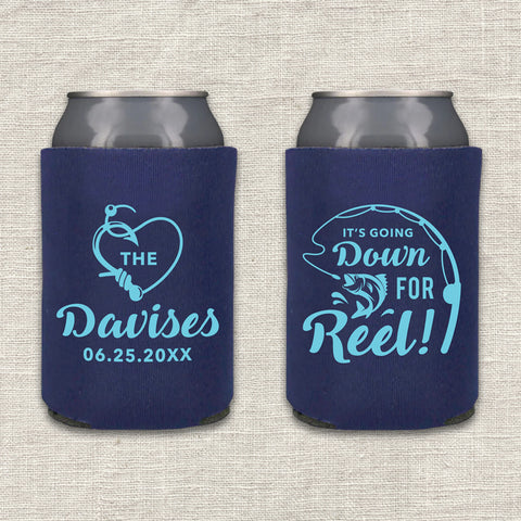 "Going Down for Reel" Can Cooler