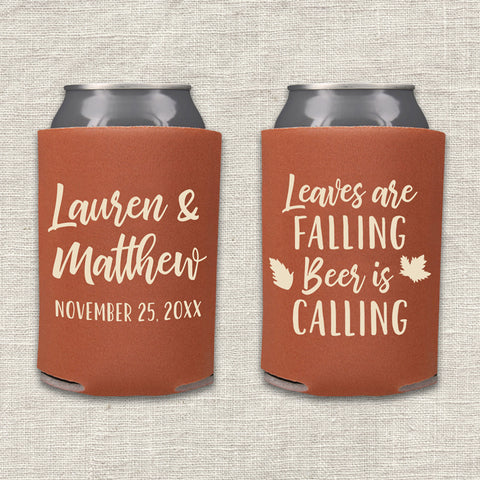 "Leaves Are Falling" Can Cooler