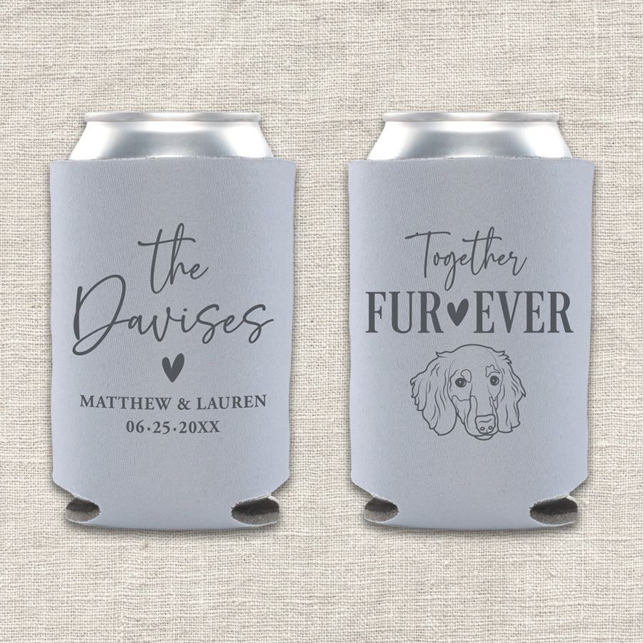 Together Fur-Ever Dog Wedding Koozie