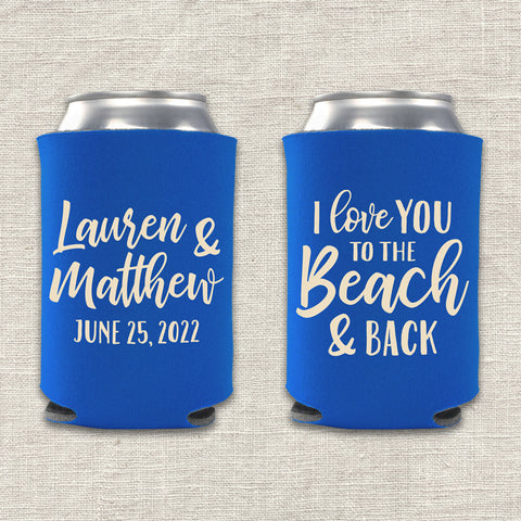 "Beach and Back" Can Cooler