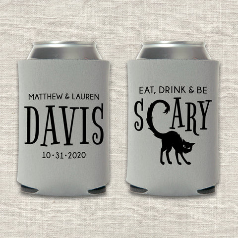 "Eat, Drink & Be Scary" Can Cooler