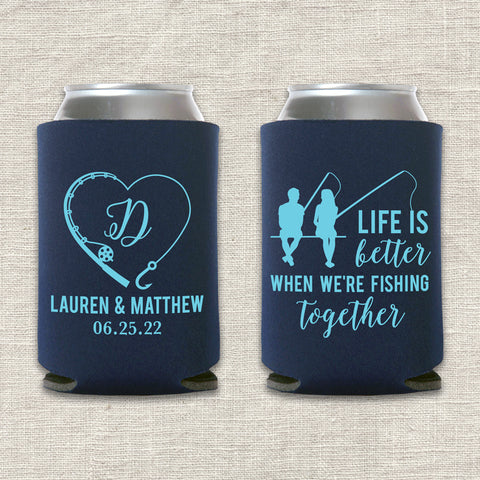 "Fishing Together" Can Cooler
