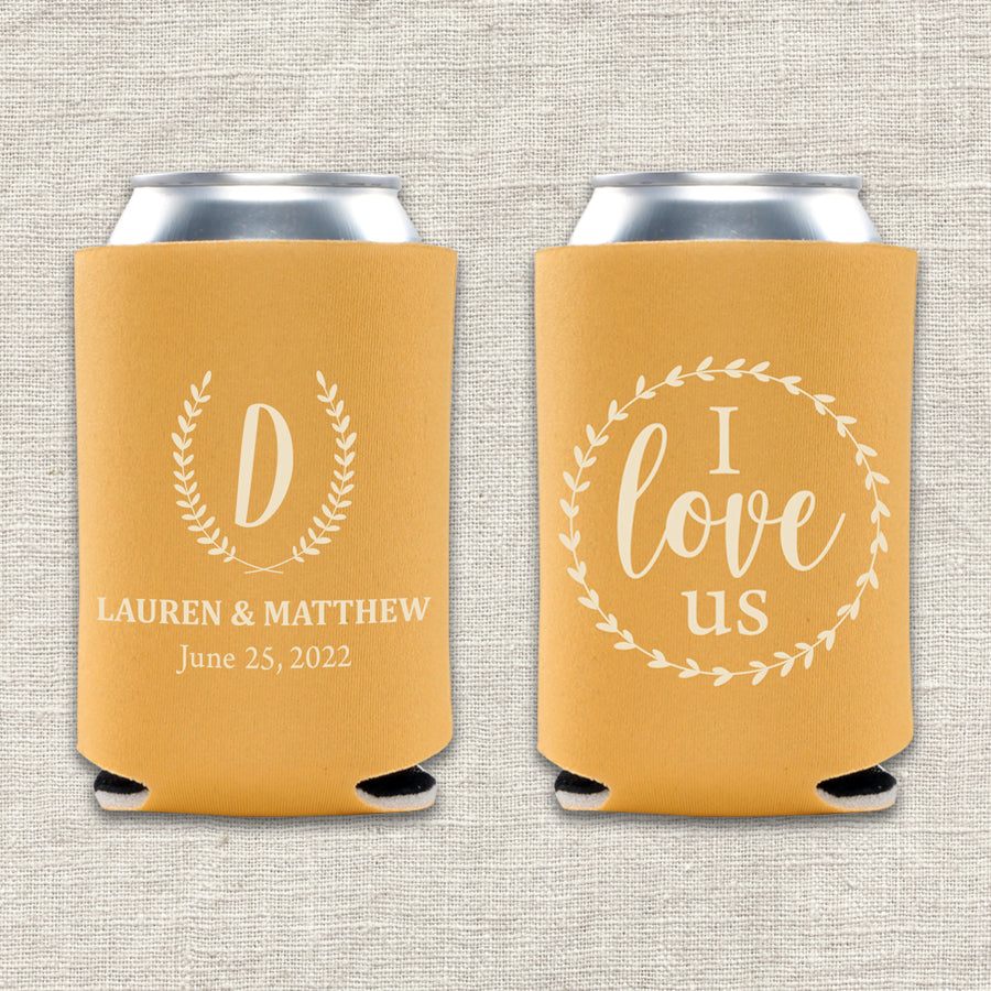 I Love Us Wedding Koozie