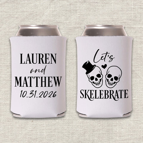 "Let's Skelebrate" Can Cooler