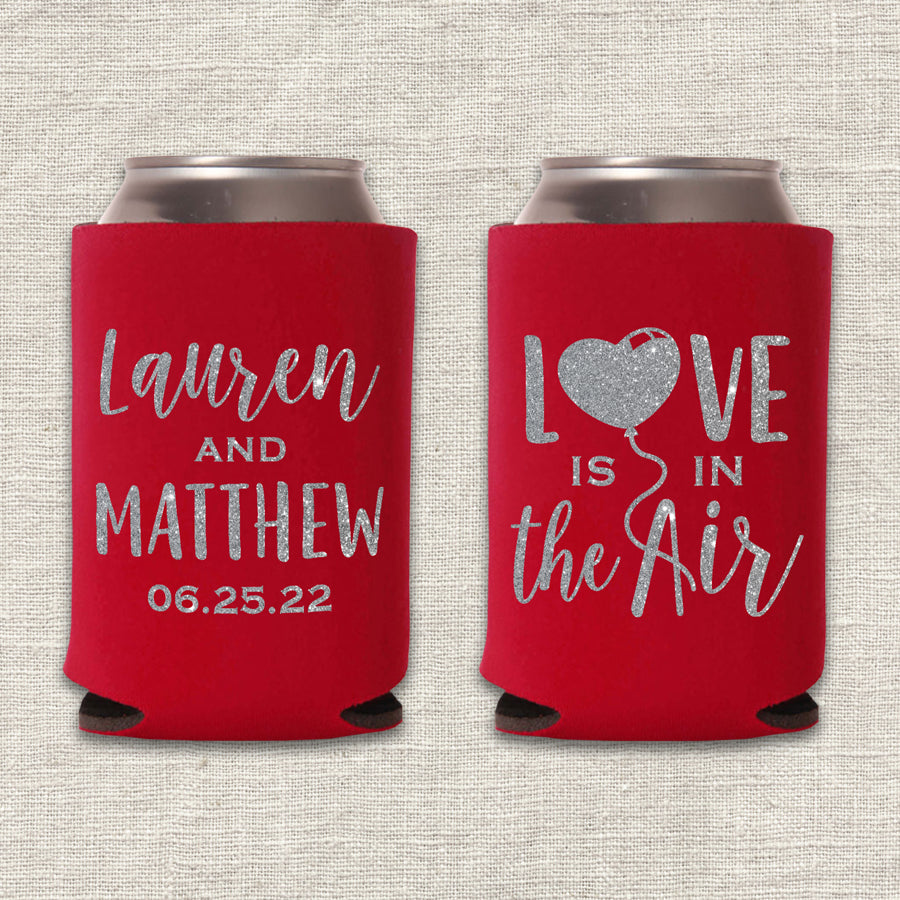 Love is in the Air Wedding Koozie