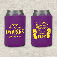 You are the Flip to my Flop Wedding Koozie