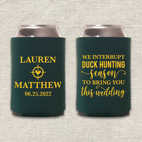 "Duck Hunting Season" Can Cooler