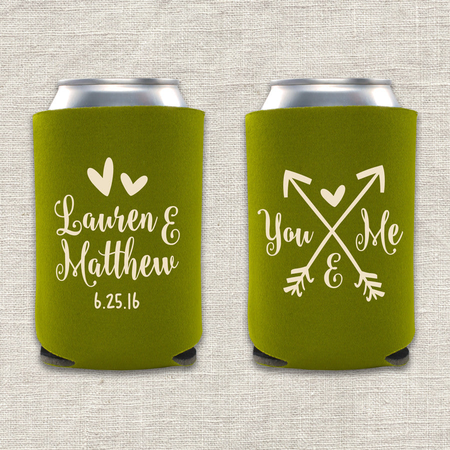 You and Me Wedding Koozie