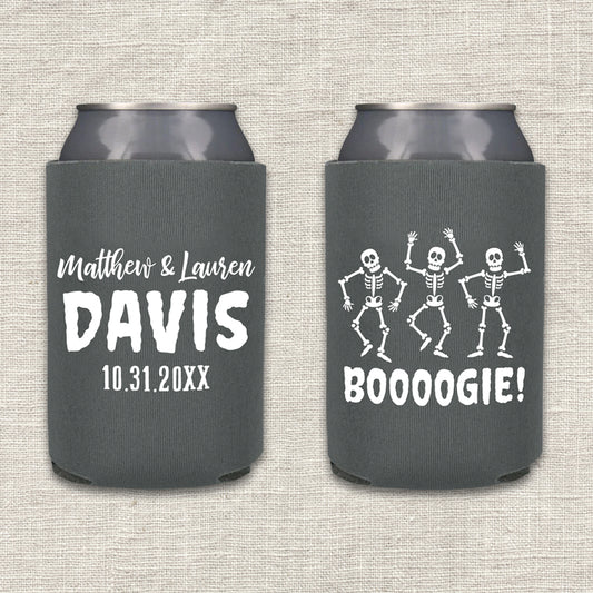 Boooogie Halloween Wedding Koozie