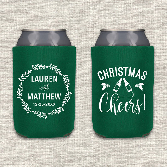 Christmas Cheers Wedding Koozie
