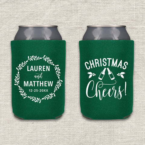 "Christmas Cheers" Can Cooler