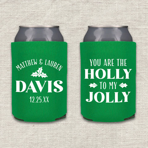 "Holly to My Jolly" Can Cooler