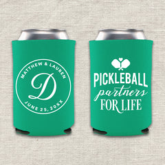 Pickleball Partners for Life Wedding Koozie