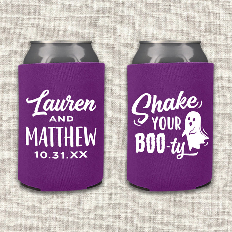 Shake Your Boo-ty Halloween Wedding Koozie