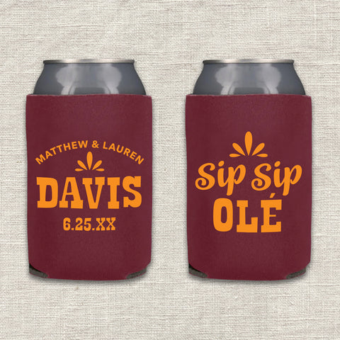 "Sip Sip Ole" Can Cooler