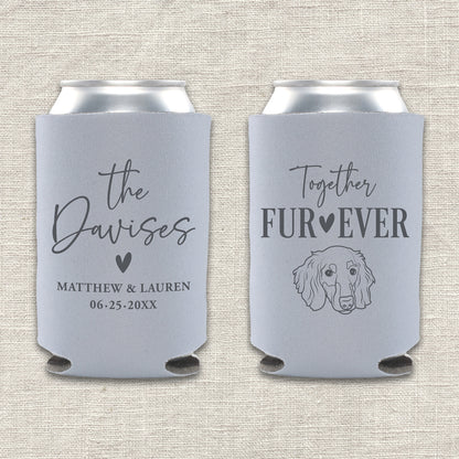 Together Fur-Ever Dog Wedding Koozie