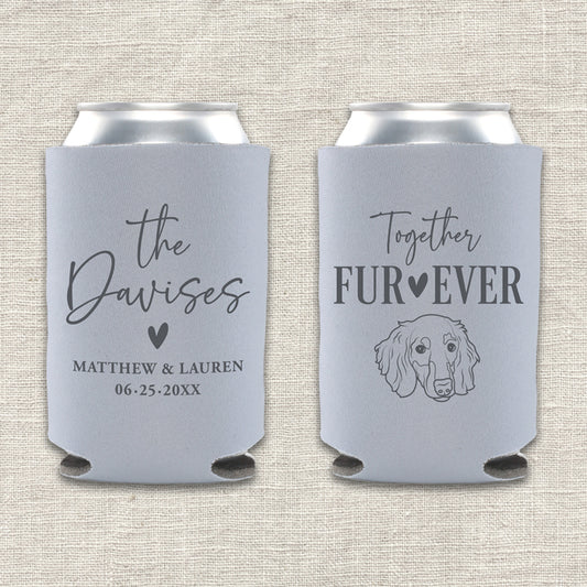 Together Fur-Ever Dog Wedding Koozie