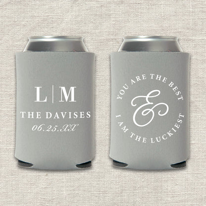 You Are the Best and I Am the Luckiest Wedding Koozie