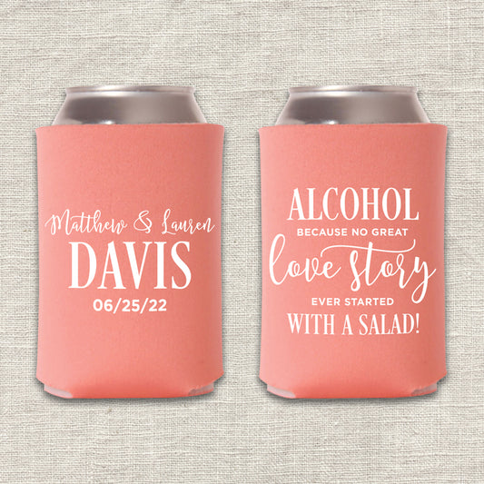 Alcohol Wedding Koozie