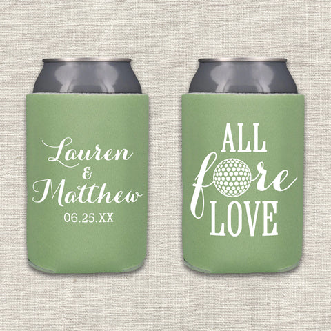 "All Fore Love" Can Cooler