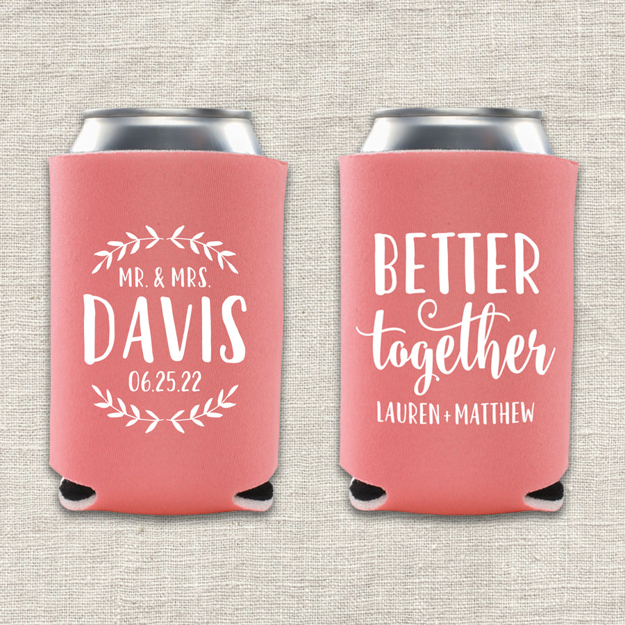 Better Together Wedding Koozie