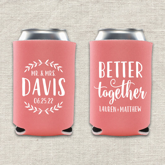 Better Together Wedding Koozie