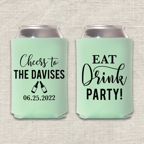 "Eat, Drink, Party" Can Cooler
