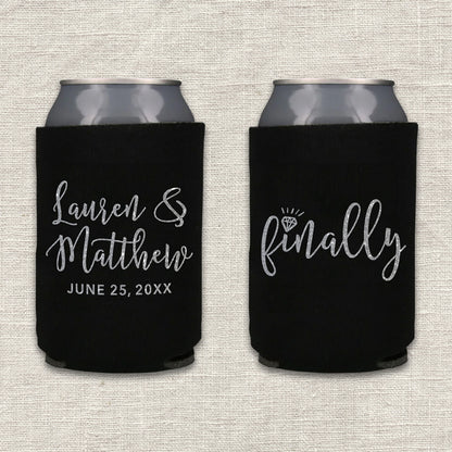 Finally Wedding Koozie