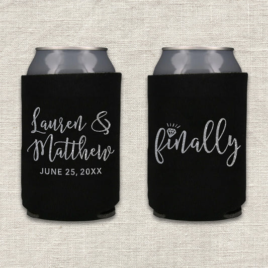 Finally Wedding Koozie