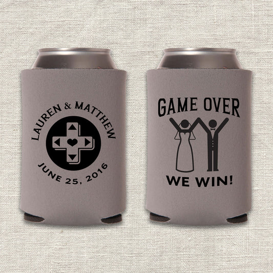 Game Over Wedding Koozie
