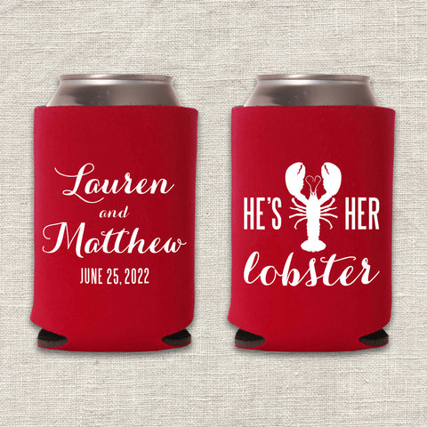 "He's Her Lobster" Can Cooler
