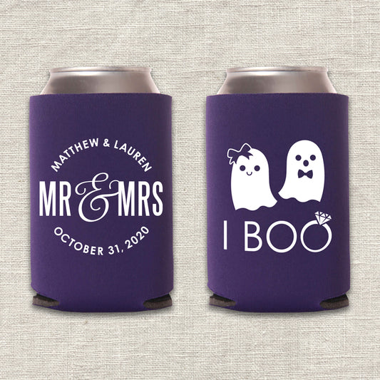 I Boo Halloween Wedding Koozie