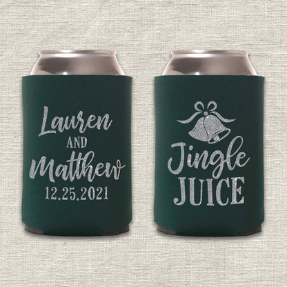 Jingle Juice Christmas Wedding Koozie