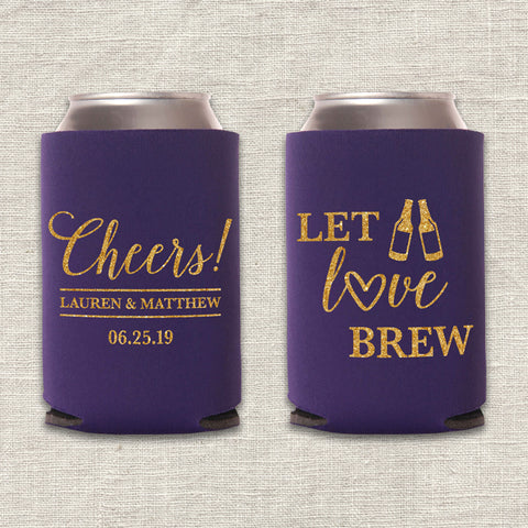"Let Love Brew" Can Cooler