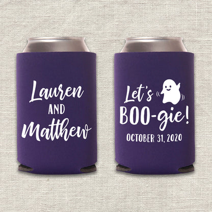 Let's BOO-gie Halloween Wedding Koozie