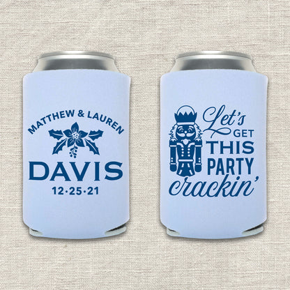 Let's Get This Party Crackin' Nutcracker Christmas Wedding Koozie