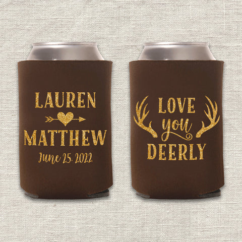 "Love You Deerly" Can Cooler