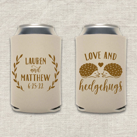 "Love and Hedgehugs" Can Cooler