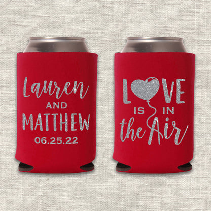 Love is in the Air Wedding Koozie