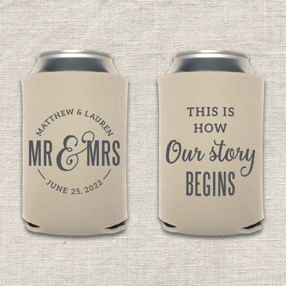 This Is How Our Story Begins Wedding Koozie