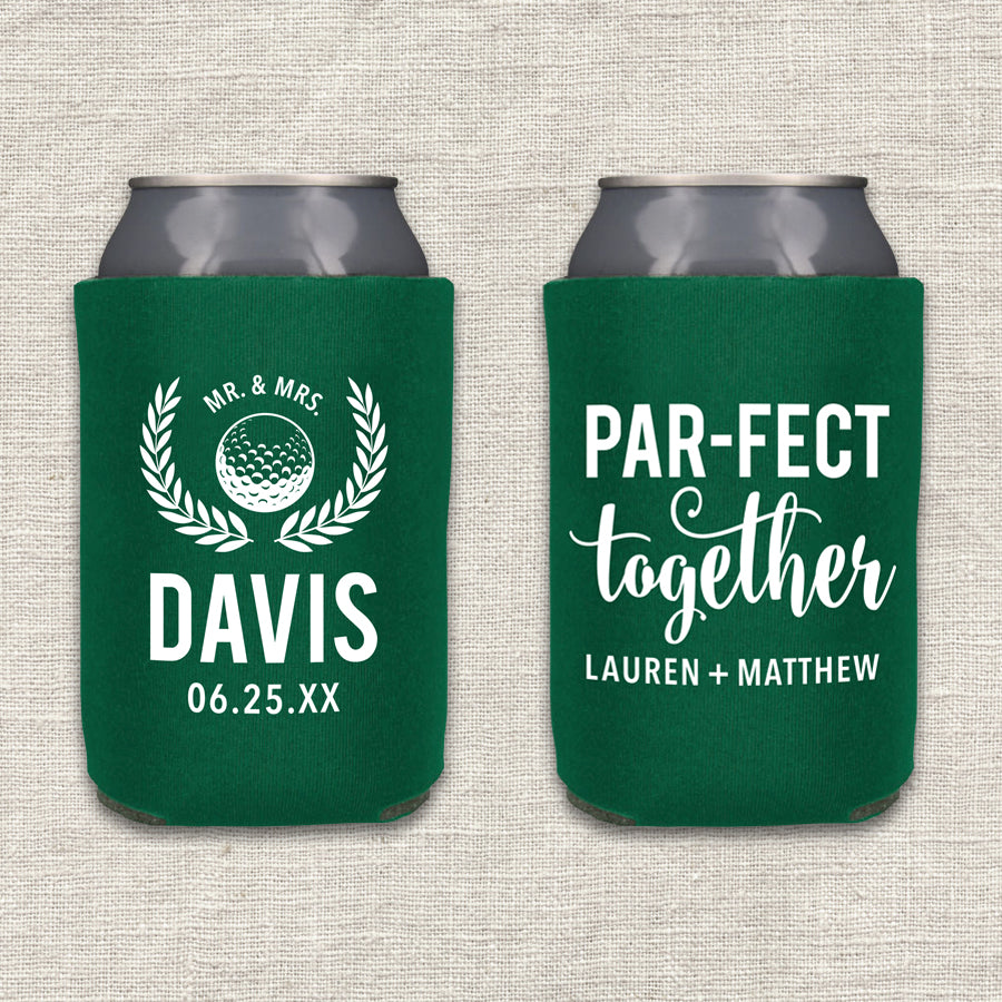 Par-Fect Together Golf Wedding Koozie
