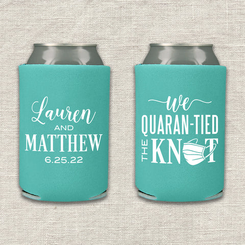 "Quaran-tied the Knot" Can Cooler