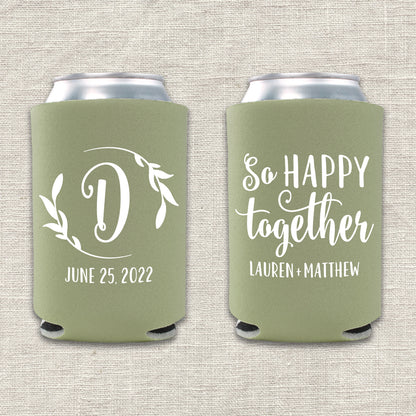 So Happy Together Wedding Koozie