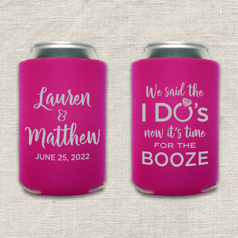 "Time for the Booze" Can Cooler