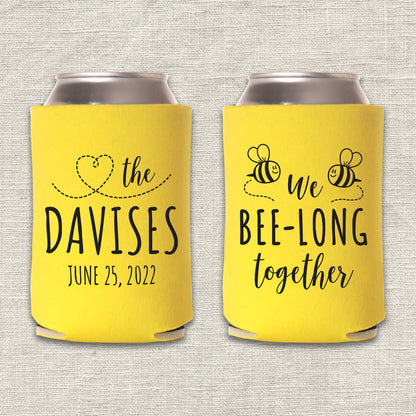 We Bee-Long Together Wedding Koozie