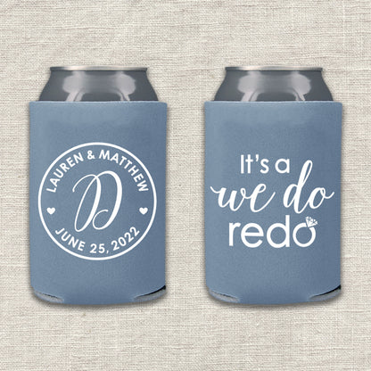 It's A We Do Redo Wedding Koozie