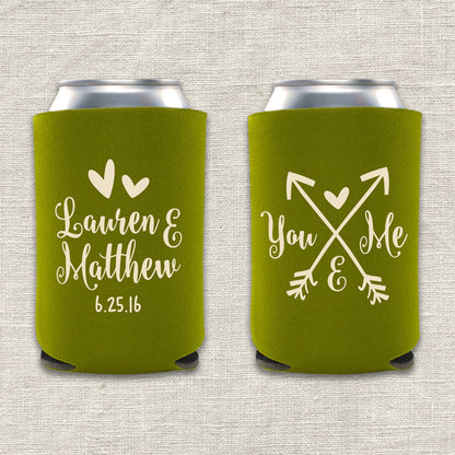 You and Me Wedding Koozie
