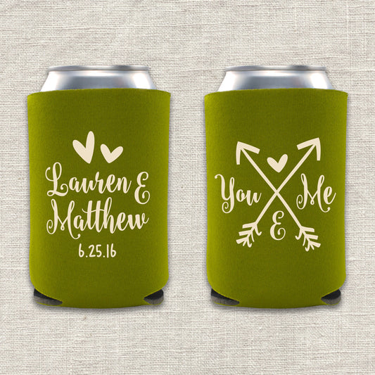 You and Me Wedding Koozie