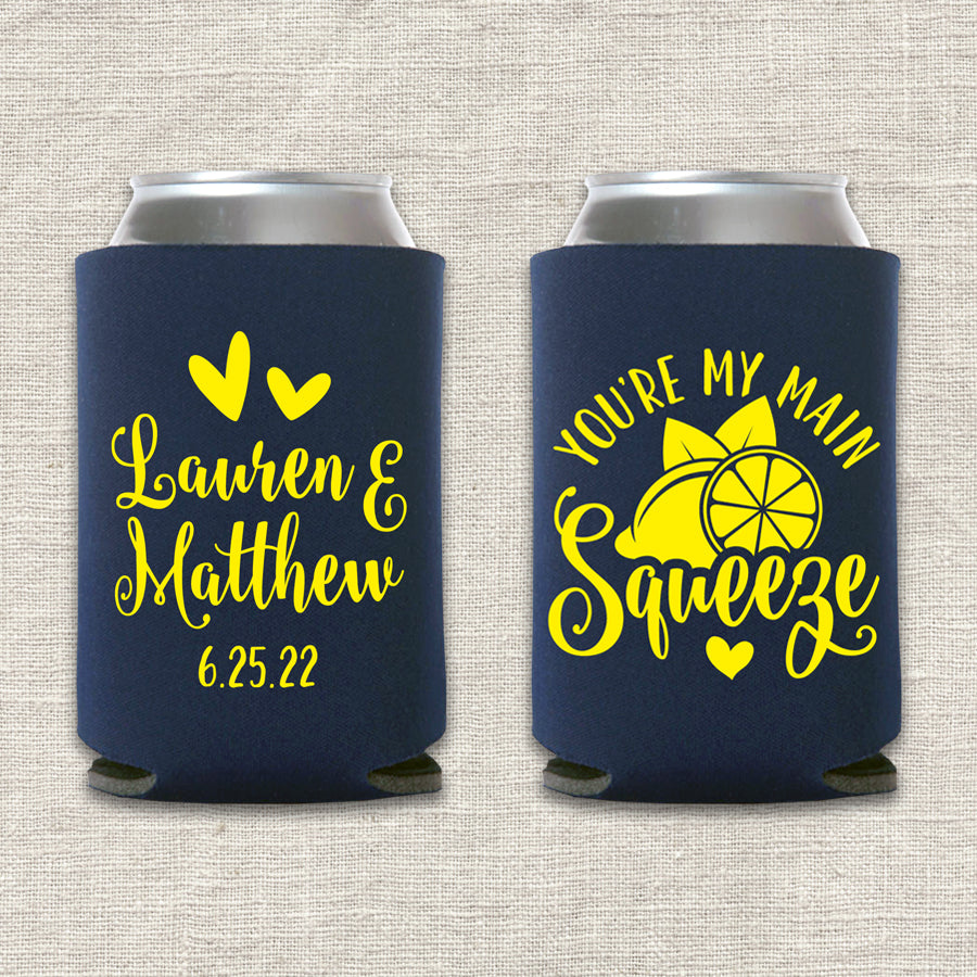 KOOZIES FOAM CAN COOLER WITH SIGN LANGUAGE HAND OUTLINE  I LOVE YOU  (CORAL)